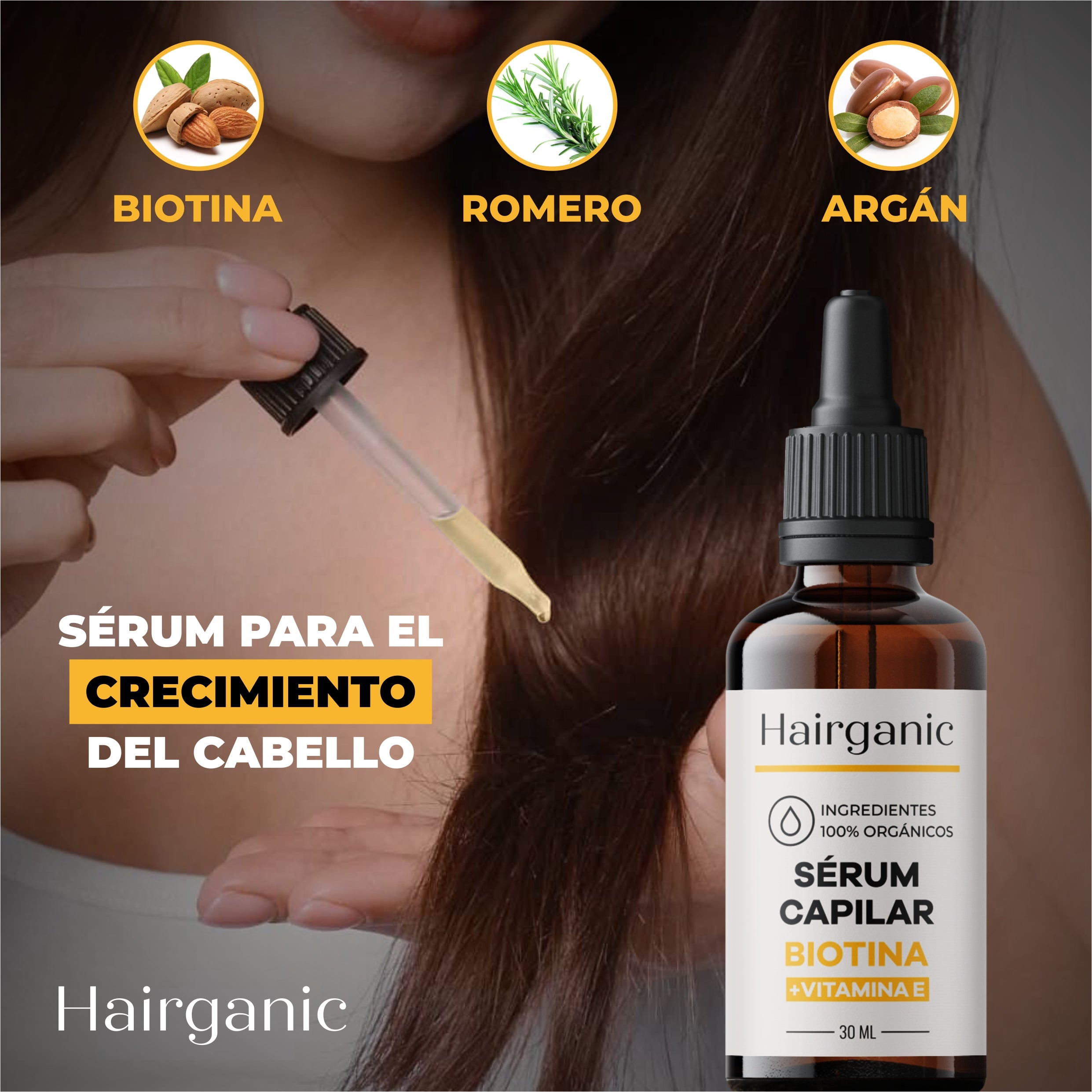 Sérum para Crecimiento Capilar Hairganic