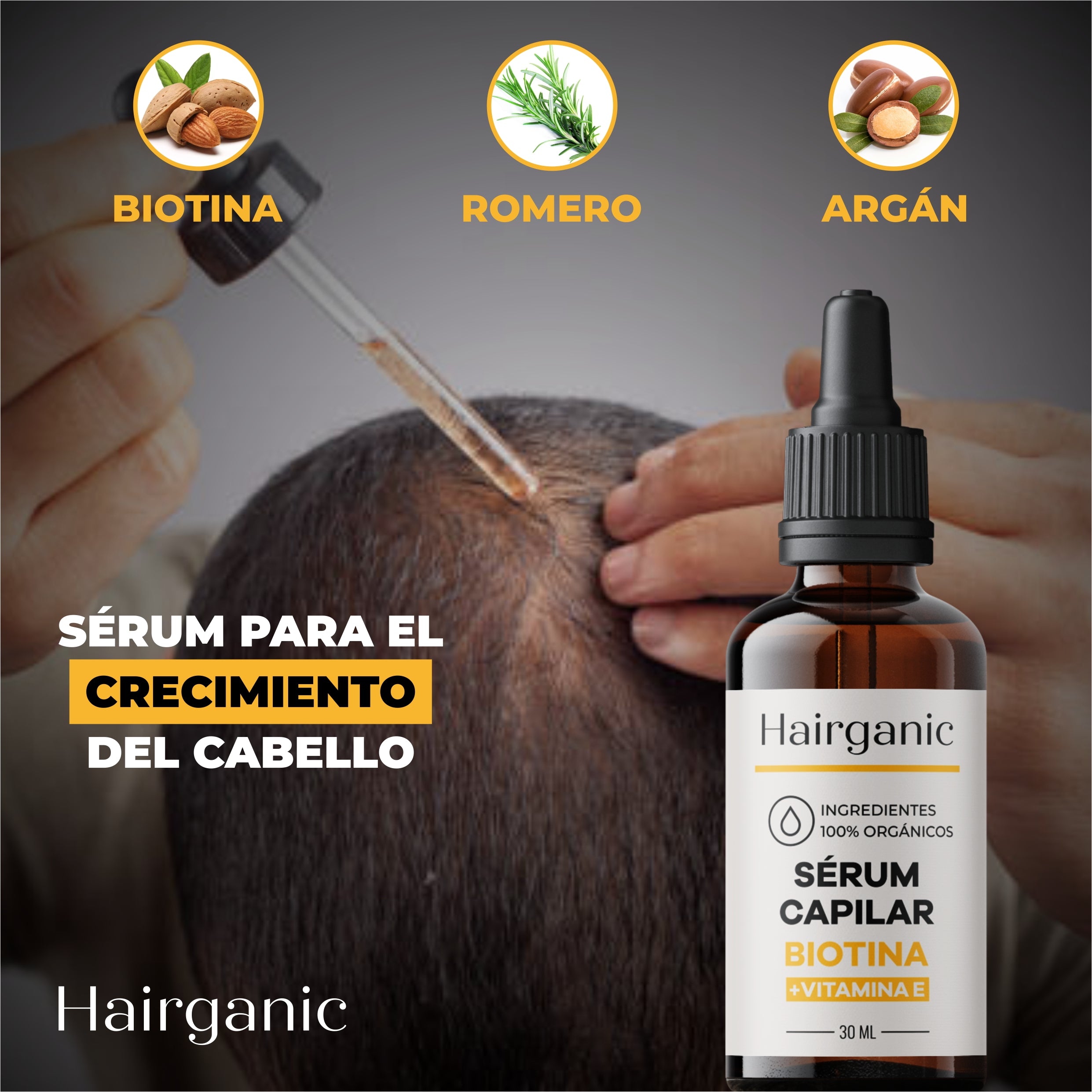 Sérum para Crecimiento Capilar Hairganic