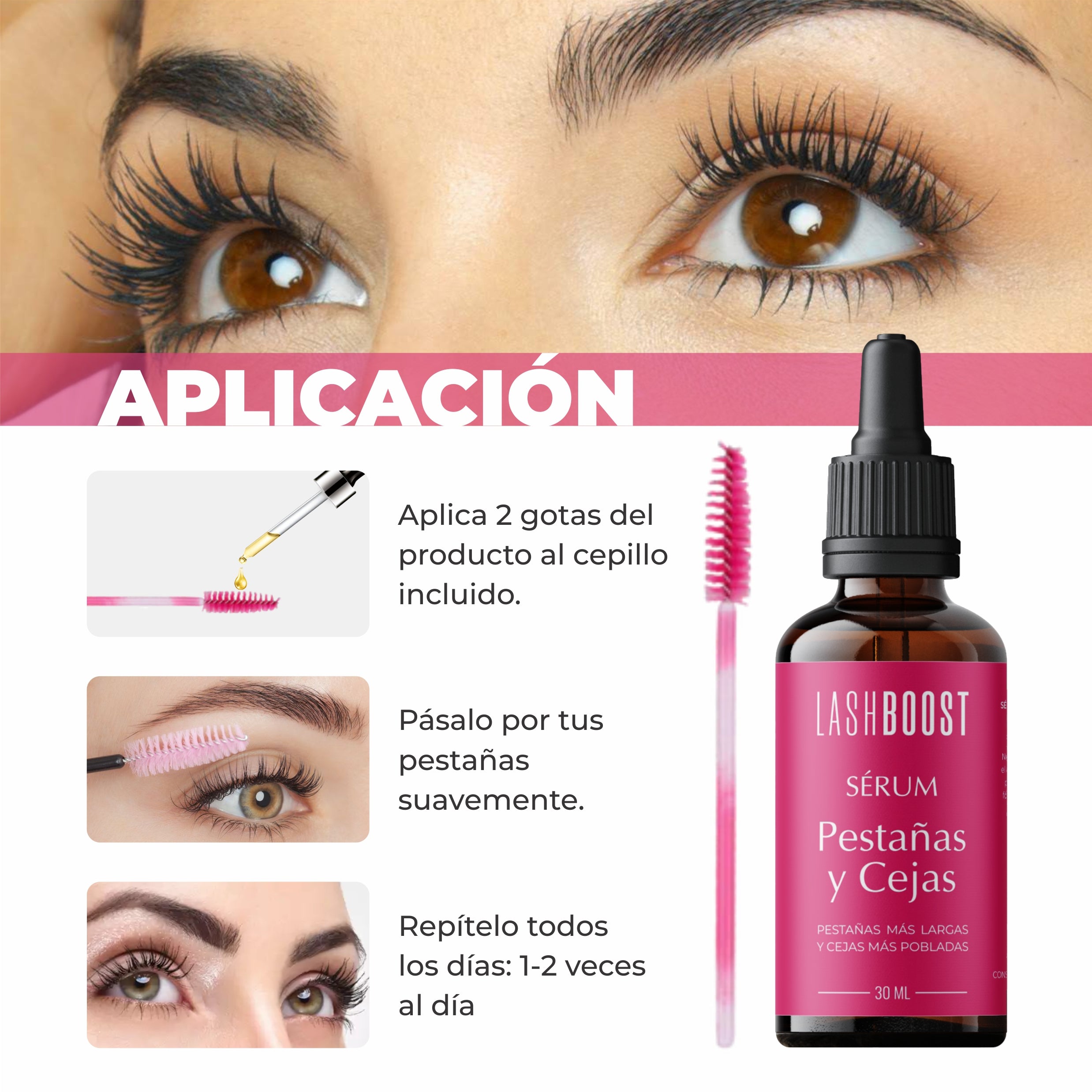 Sérum Pestañas y Cejas Lashboost