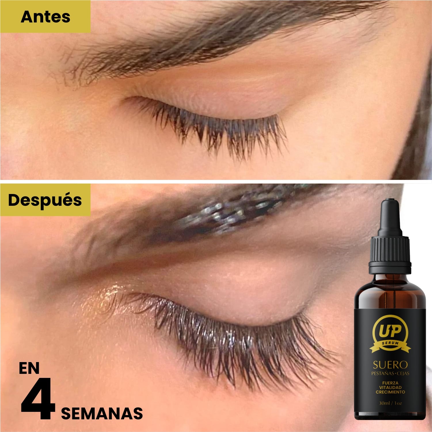 Suero UP Alargamiento de Pestañas y Cejas – Naturalista